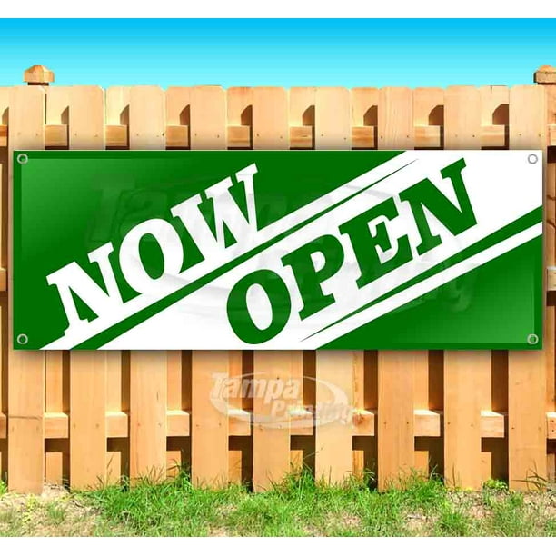 Flag, Store Advertising Theater Now Open 13 oz Heavy Duty Vinyl Banner Sign with Metal Grommets Many Sizes Available New Flag, Store Advertising Theater Now Open 13 oz Heavy Duty Vinyl Banner Sign with Metal Grommets Many Sizes Available New